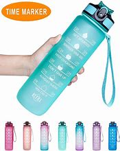 Image result for Time Water Bottle White and Orange Color