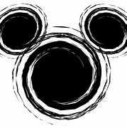 Image result for Mickey Mouse Ears Black and White