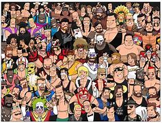 Image result for WWF Superstars Cartoon Image