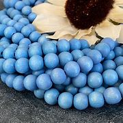 Image result for Blue Wood Beads