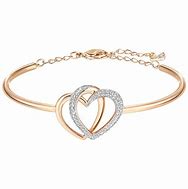Image result for Gold Chain Bracelet with Swarovski Heart