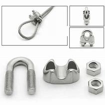 Image result for 3 mm Wire Rope Cable and Clips