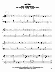 Image result for Piano Music Sheet Jubilee Song