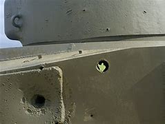 Image result for Sherman Tank Shell Damage