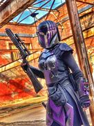 Image result for Superhero in Purple with Red Helmet
