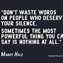 Image result for Silence Love Quotes