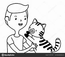 Image result for Boy with Cat Cartoon Jokes