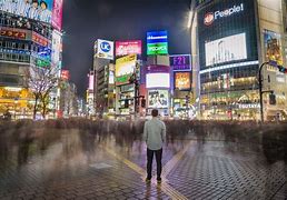 Image result for Man with Fireworks in Shibuya Crossing at Night