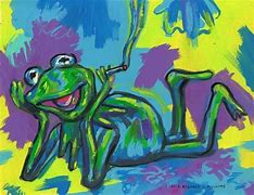 Image result for Kermit the Frog Smoking Drawing