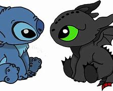 Image result for Stitches and Toothless Easy Drawing