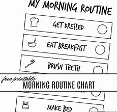 Image result for Morning Routine Behavior Chart