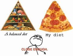 Image result for Pizza Diet Meme Health