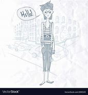 Image result for Hipster Girl with Camera Drawing