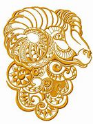 Image result for Ram Horns Machine Embroidery Design