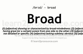 Image result for Too Broad Meaning