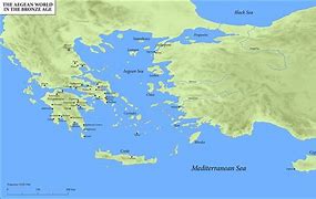 Image result for Aegean Sea Highlighted On Map