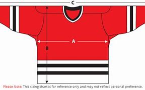 Image result for Adidas NHL Jersey Size Chart