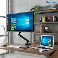 Image result for Dual Monitor Desk Setup