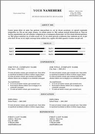 Image result for A Resume Template