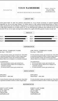 Image result for Printable Sample Resume Templates