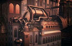 Image result for Steampunk Factory Art