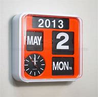 Image result for Orange Wall Flip Clock