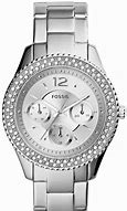 Image result for Ladies Silver Fossil Watches