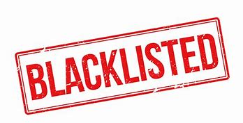 Image result for Blacklisted Text
