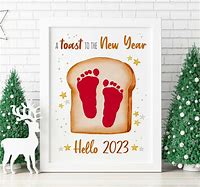 Image result for Stepping into the New Year Footprint Craft