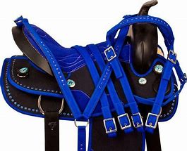 Image result for Horse Saddle Western Blue