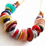 Image result for Button Necklace DIY