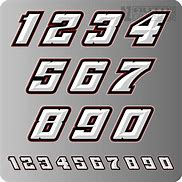 Image result for 7 Race Car Number Fonts
