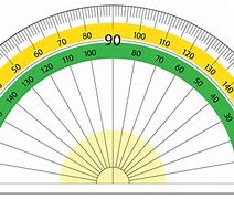 Image result for Pic of a Protractor