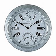 Image result for Outdoor Patio Clocks with Temperature