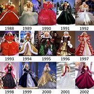 Image result for Holiday Barbies by Year