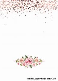 Image result for Rose Gold Invitation Template Free