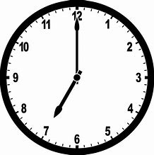 Image result for 7 O Clock Clock Hands