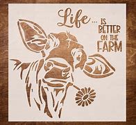 Image result for Cow Stencil Art