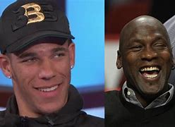 Image result for Lonzo Ball and Michael Jordan