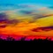 Image result for Colorful Blue Orange Night Sky with Stars