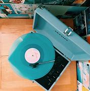 Image result for Vintage Realistic Record Player with Speakers