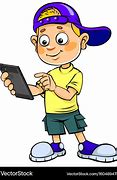 Image result for Cartoon Boy On Phone