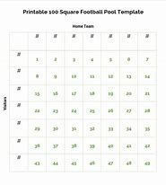 Image result for 100/Box Football Pool Grid Free to Print