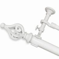Image result for White Double Curtain Rod