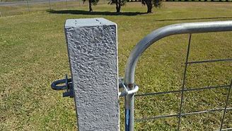 Image result for Gate Hooks On Concrete Posts