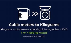 Image result for Meters Cubed to Kg Calculator
