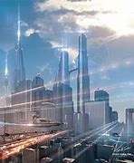 Image result for Futuristic City Concept Art
