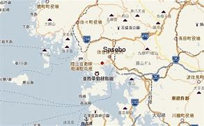 Image result for Sasebo Japan Map