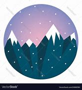 Image result for Moon Over Snow-Covered Mountains