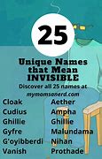 Image result for Symbols for Invisible Names